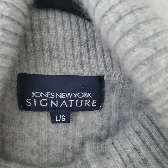 Jones New  York cashmere cable knit turtleneck sweater - Picture 5 of 9